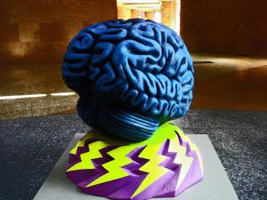 Artistic rendition of a brain